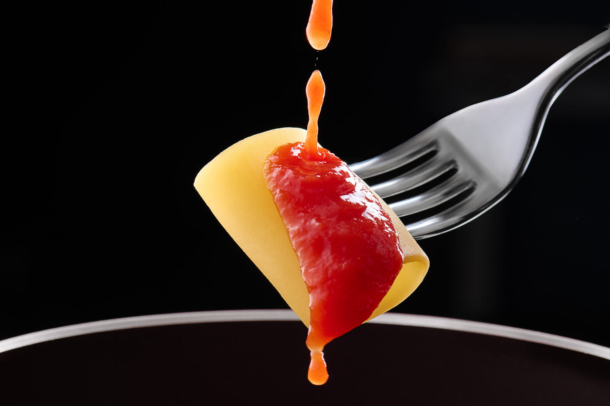 Pomodoro Galletto Dettaglio Goccia e Pasta