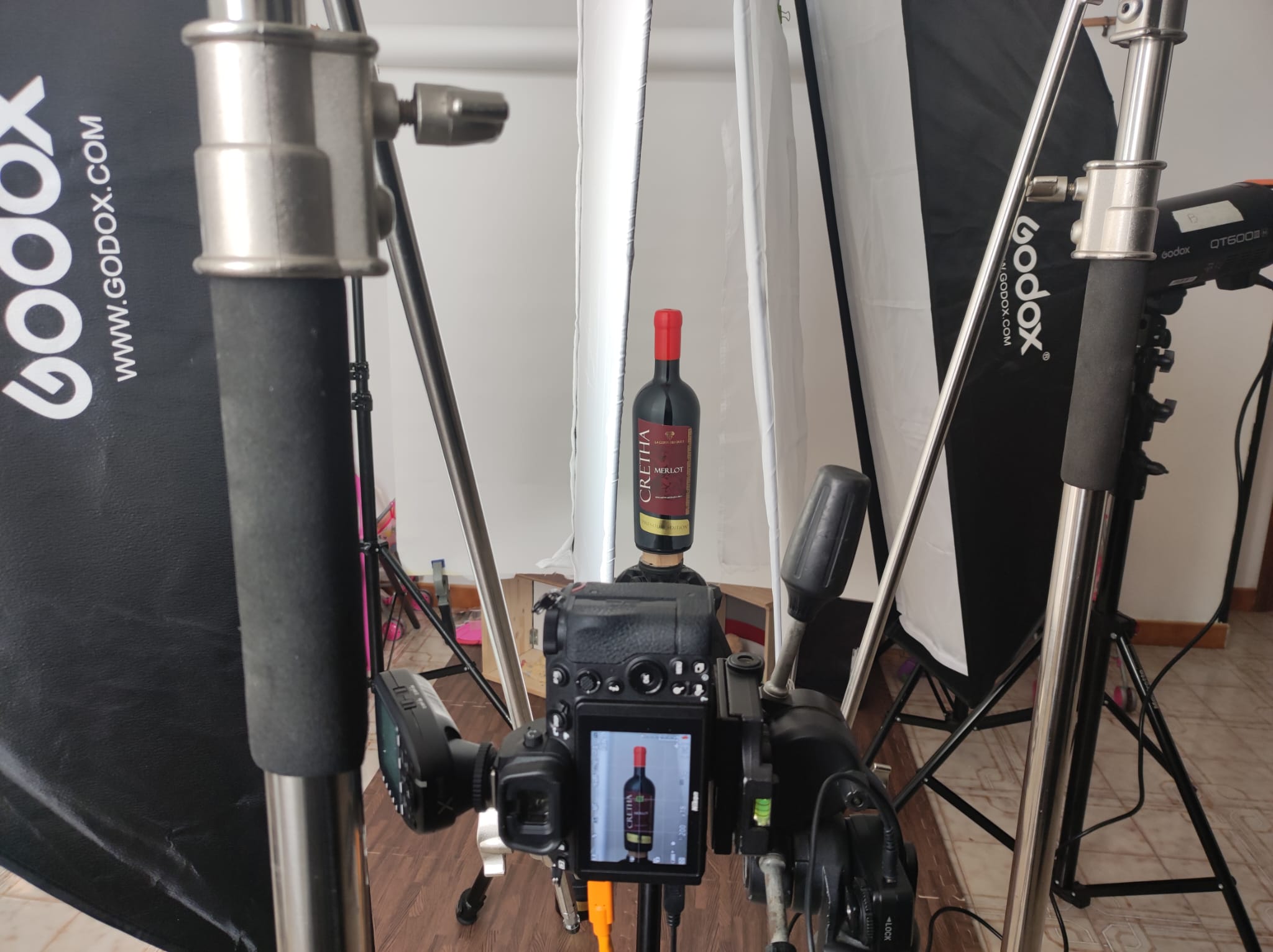 Luca Corsetti commercial photography studio set-up
